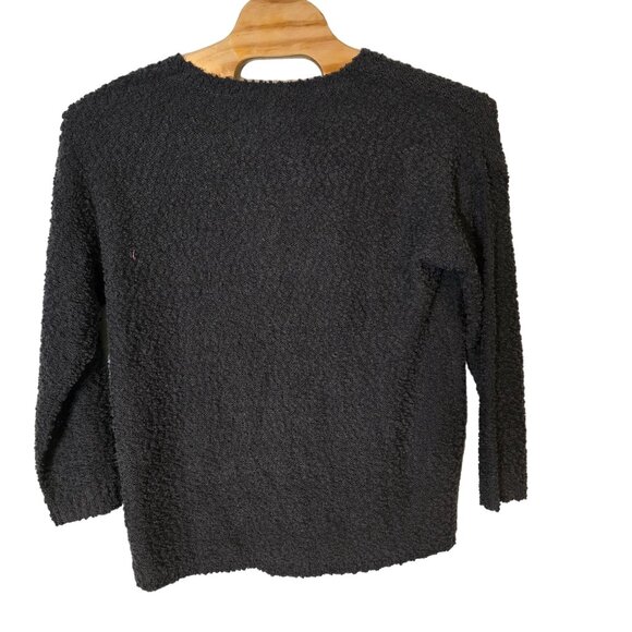 Torrid Sherpa Sweater Size 1‎ Gray Graphics Long Sleeve - Picture 3 of 5